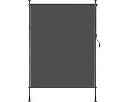 Store enrouleur Rolgordijn - 200 x 270 cm - Protection solaire résistante aux UV - Store enrouleur - Rideau d'extérieur - Brise-vue - Couverture de terrasse - voor buiten - Anthracite