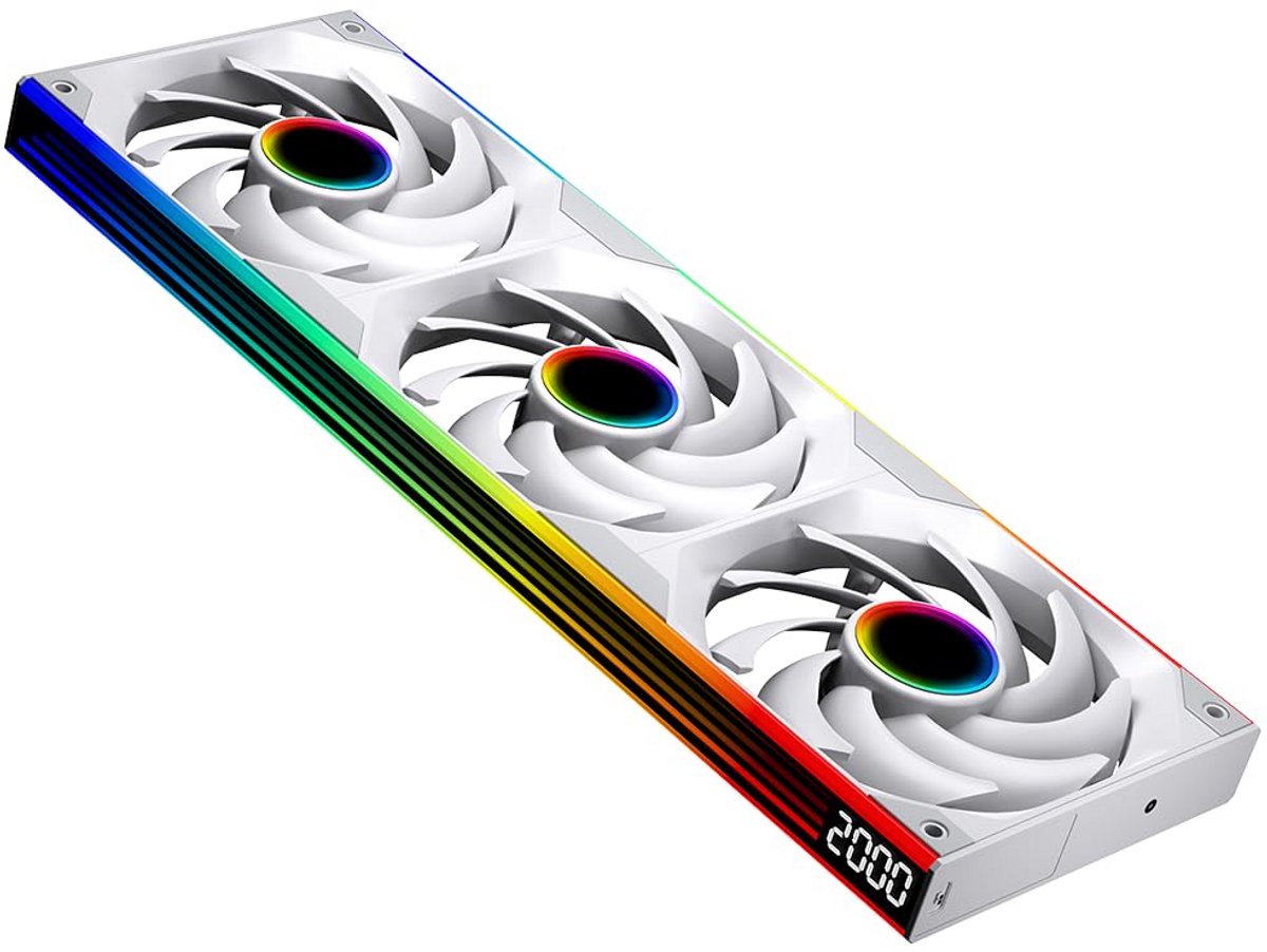 ARGB PC Ventilator met Snelheidsdisplay en Oneindige Spiegel