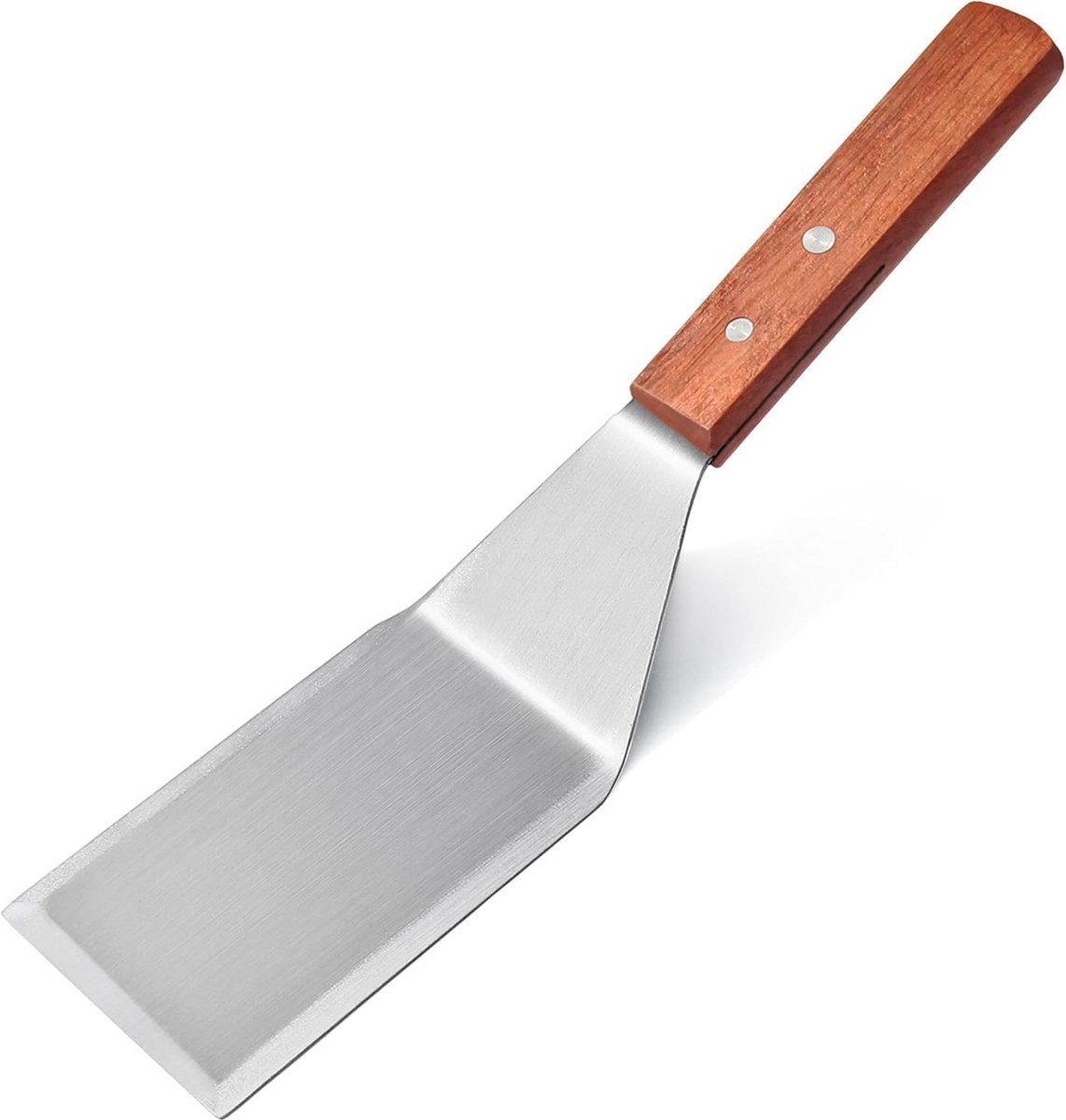 Stevige Houten Hamburger Spatel met Snijrand - Professionele Keukenhulp (29 cm)