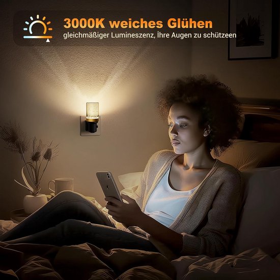 Stekkerlamp Dimbaar voor Binnen - Stopcontactlamp - Stekkerspots - Nachtlamp van Merkloos — afbeelding 2
