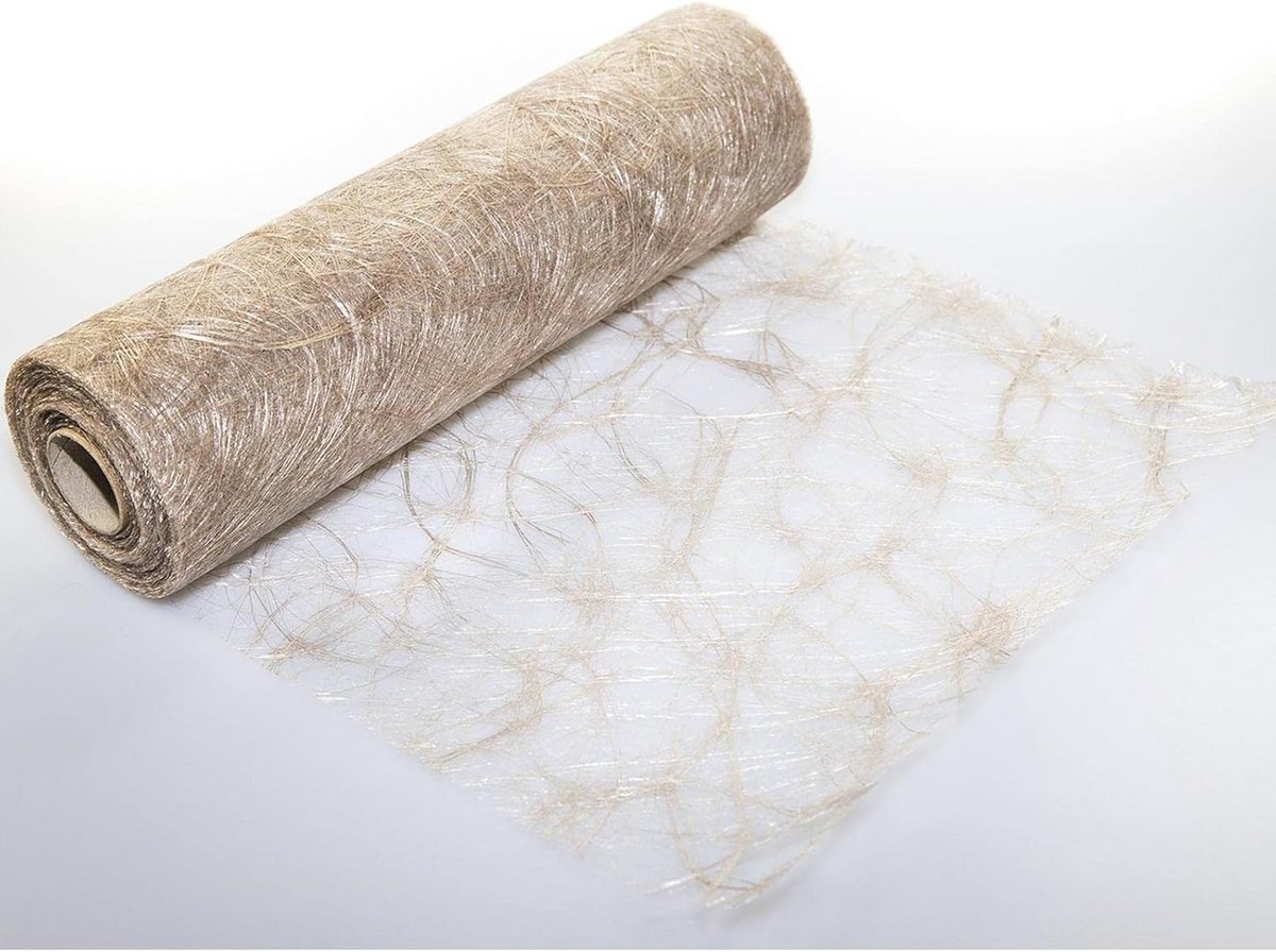 Decoratieve Tafelloper Rol 30 CM Breed 20 Meter Licht Wasbaar Gestreept