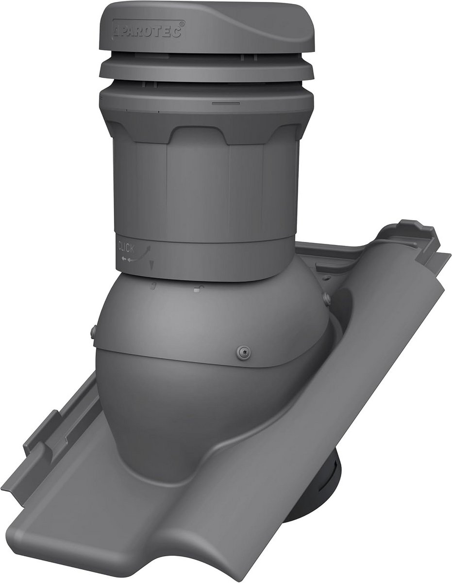 Ontluchtingskamin DN 125 mm voor Monza Plus Dakpannen – Passieve Dakventilator