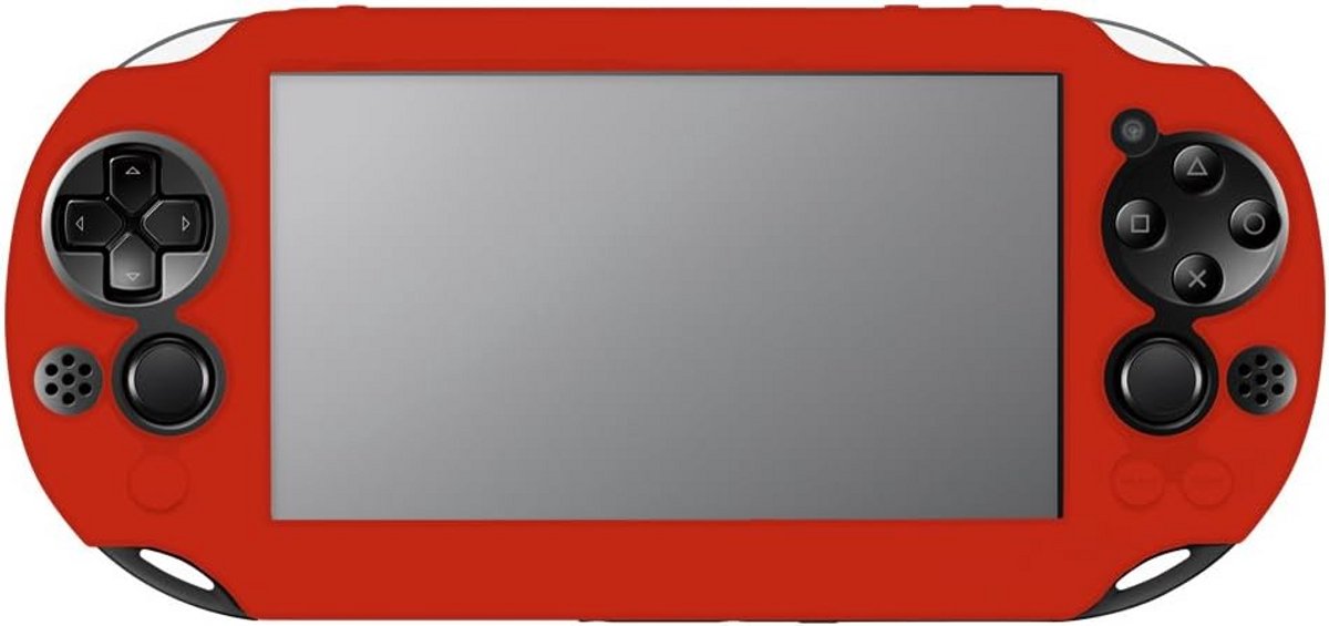 Siliconen Beschermhoes voor PS Vita Rood
