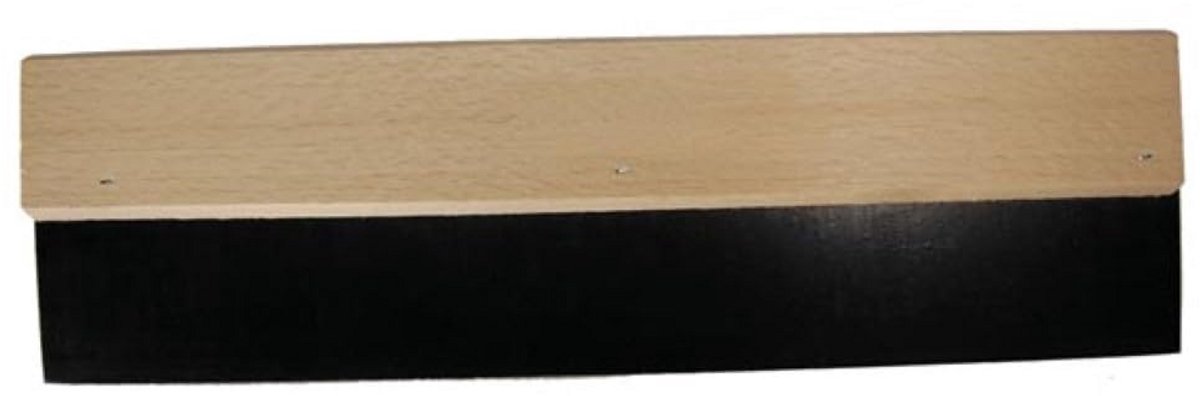 Rubberen Spatel met Houten Handvat 300 mm