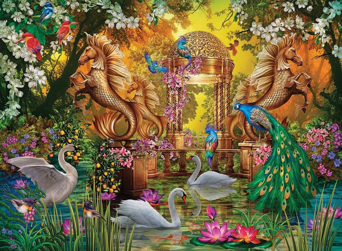 Puzzel 1000 stukjes - Geheime Tuin - Uitdagend en Mooi Legpuzzel