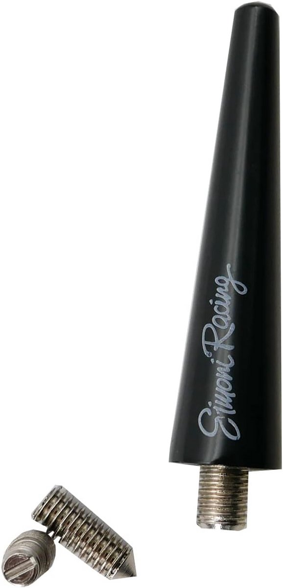 Universele Korte Aluminium Autoantenne - Zwart - 6cm