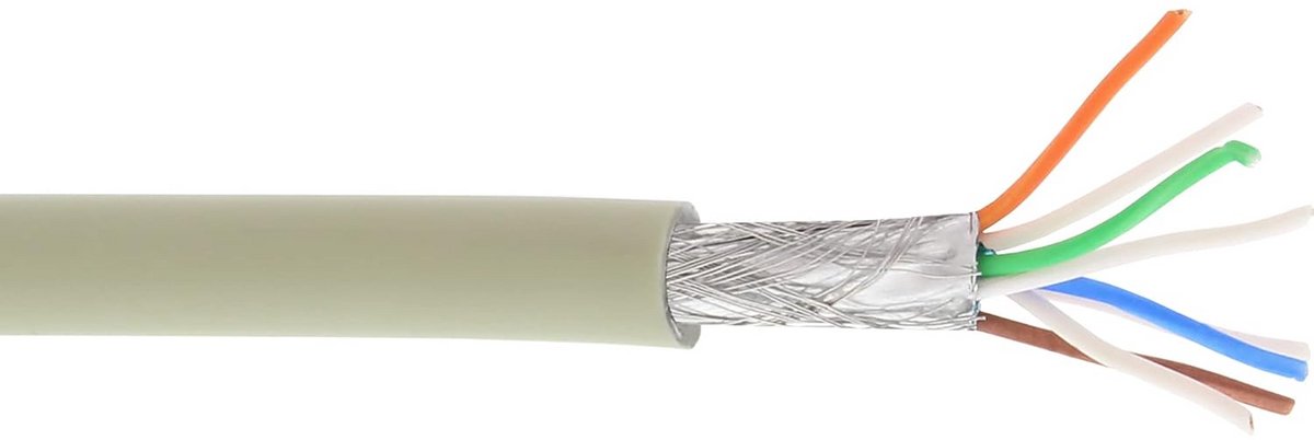 Cat6A S/FTP Installatiekabel 100m - Halogeenvrij Koper Kabel voor Datacenter