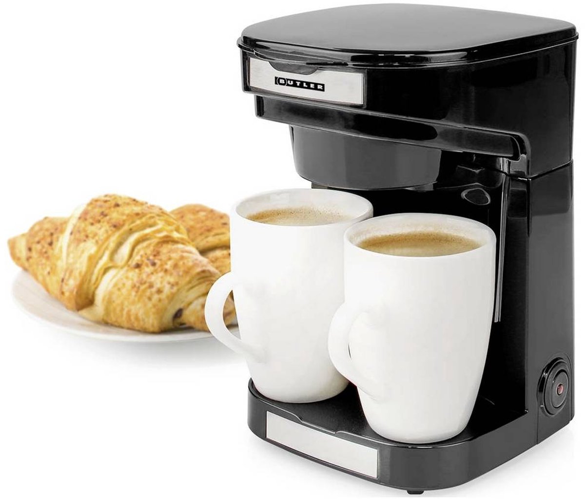 Butler 16100129 - Compact koffiezetapparaat - 2 porseleinen kopjes - 0,25 l - 450 W - Automatische uitschakeling - Zwart thumbnail 4