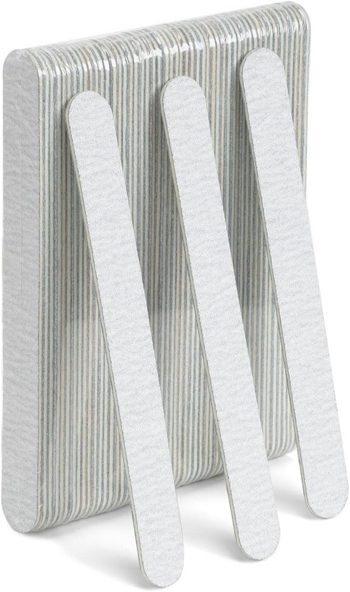 50 Stuks Nagelvijlen Dubbelzijdig 100/100 Grit voor Manicure en Pedicure