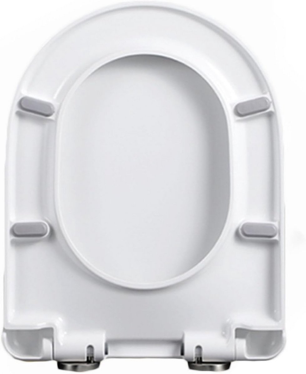 D-Vormige Toiletbril met Softclose en Verstelbare Scharnieren - Eenvoudig te Monteren