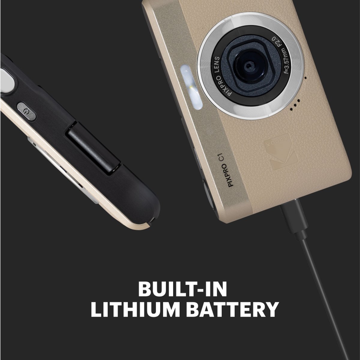 KODAK Pixpro C1 - Compacte digitale camera, 13 MP BSI CMOS-sensor, 4x digitale zoom, kantelbaar 2,8-inch scherm, Full HD 1080p-video, LED-flitser thumbnail 3