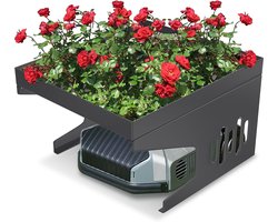 Robotmaaier Garage Dak - 70 x 60 x 43 cm - Metalen Overkapping - Regenhoes & ...