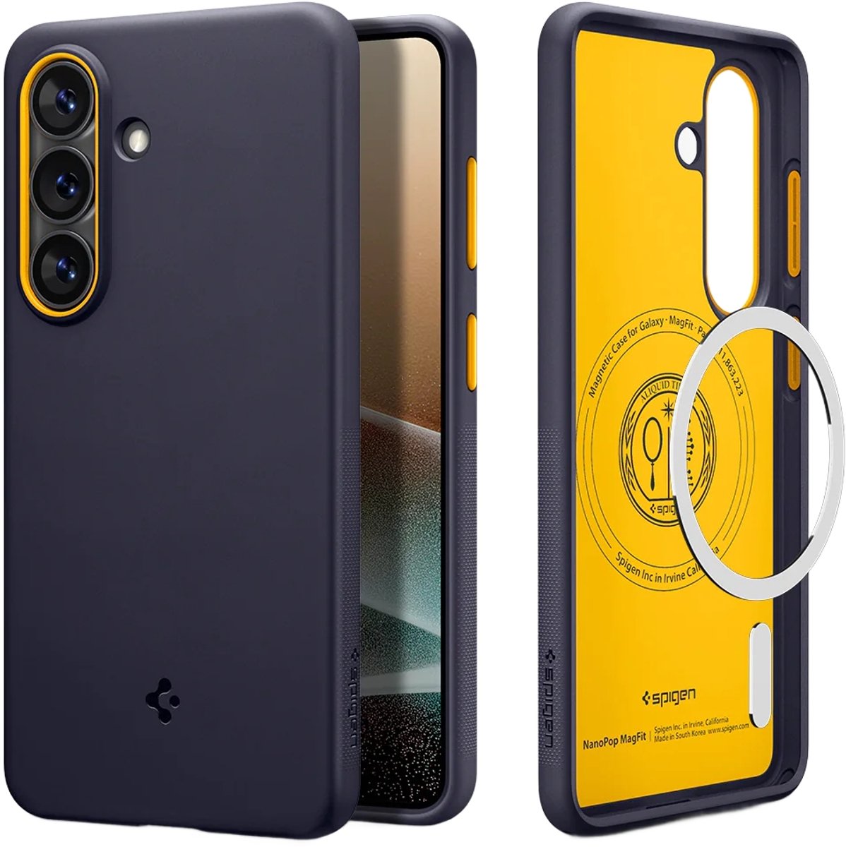 Spigen Nano Pop MagFit Backcover geschikt voor Samsung Galaxy S26 - Blueberry Navy