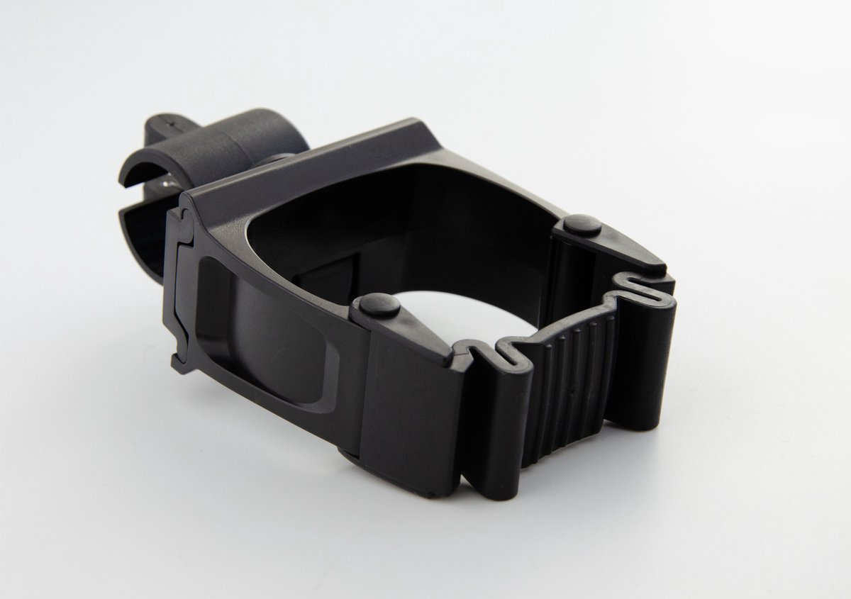 Sundo Wandelstok klem - Voor buisdikte 25 mm wandelstokdikte 15-35 mm - Zwart