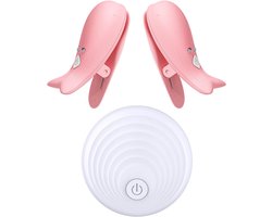 Ynkkvre - Borstmassageapparaat - Vrouwen - 10 Vibratiemodi - Nippelklemmen en Klitorisstimulatie - Silicagel materiaal - Voor solo of koppelsessies