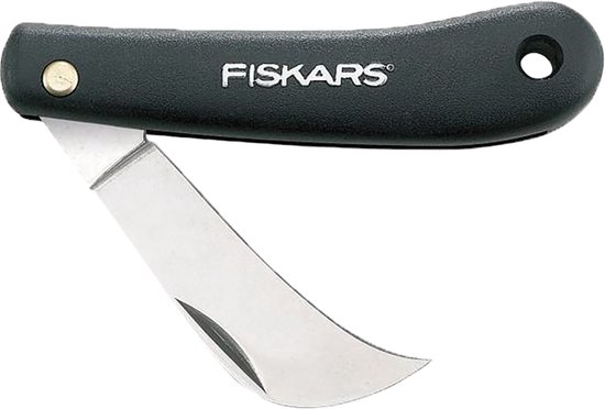 Fiskars Tuinmes - K62 Bloemenmes - RVS Blad - Zakmes - Outdoor mes