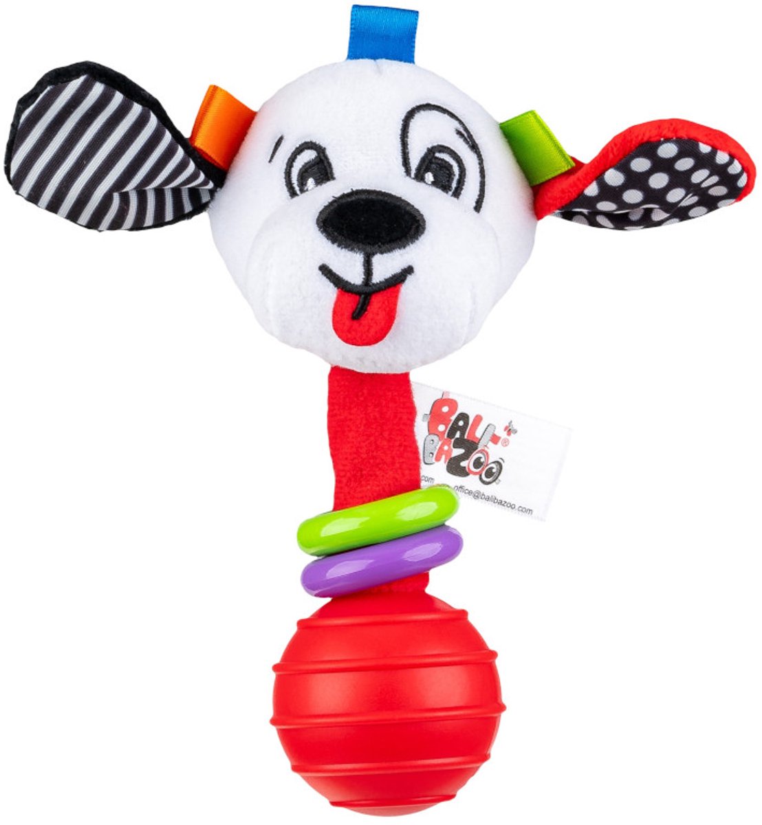 Balibazoo Piesek Sensory - Rammelaar - Verschillende Materialen - Voor Baby's