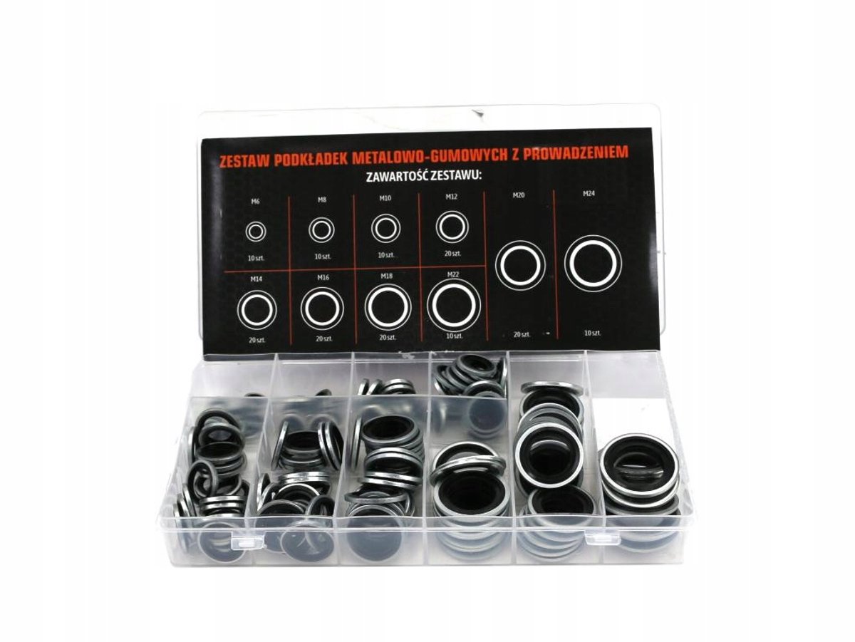 Teger Serie - Set Metalen en Rubber Ringen - 150 stuks - Metrisch en Inch
