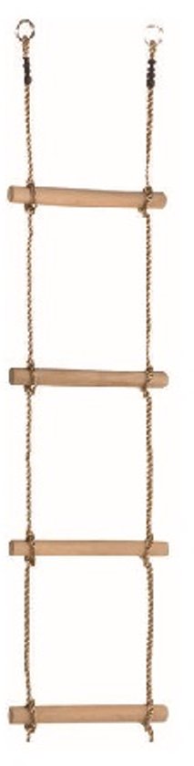 Touwladder PP touw 4 sporten 1,6m