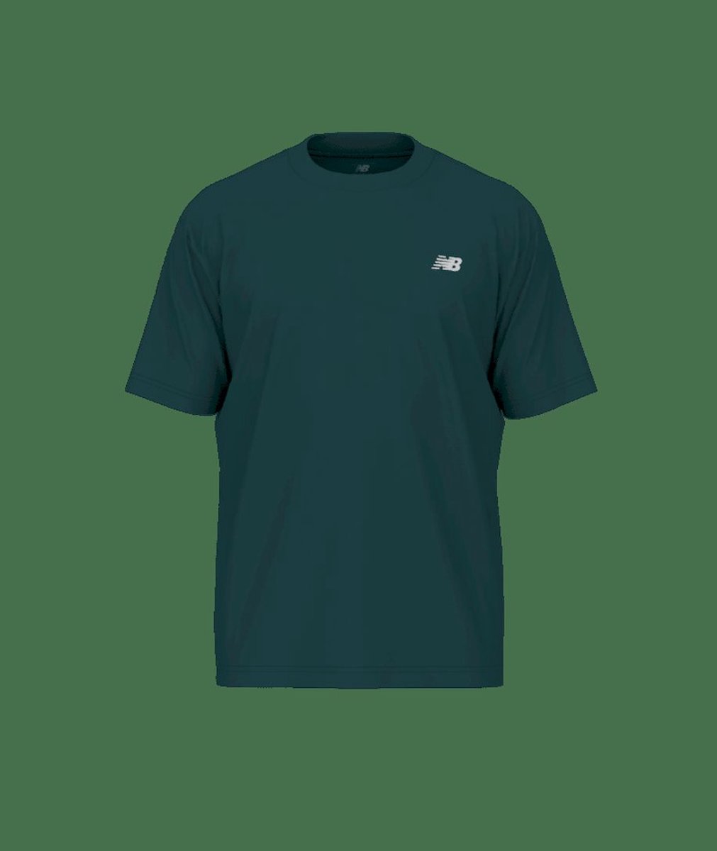 New Balance Sport Essentials Cotton T-Shirt Heren T-shirt MEDUSA Groen