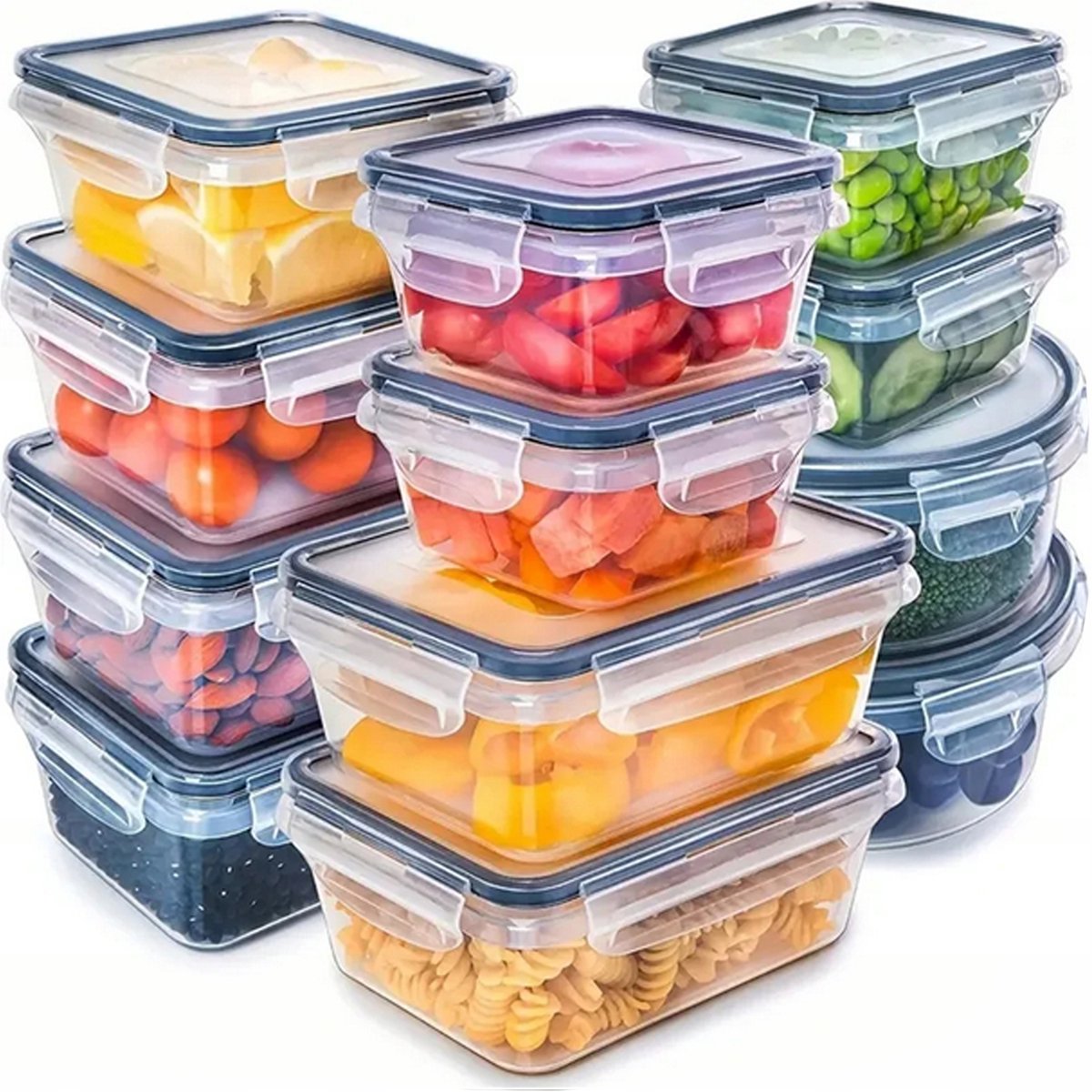 Artronix - Lunchbox Set - 12 Stuks - BPA-vrij - Diverse Maten