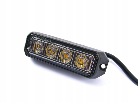 Stroboscoop LED Lamp - Waarschuwingslicht - 4 LED - 12/24V — afbeelding 4