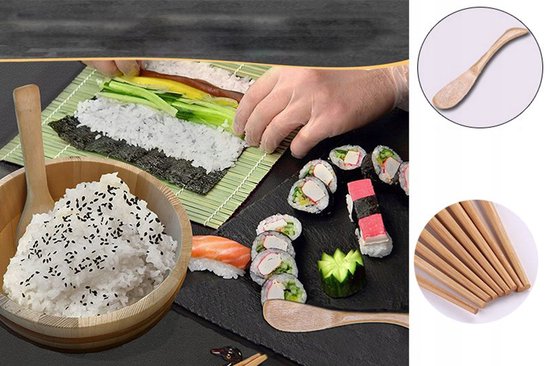 Merkloos - Sushi Set - Rol Bazooka - Nóż - Mat — afbeelding 3