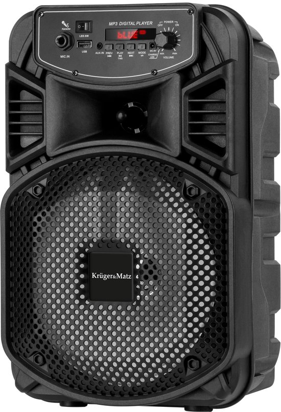 Bluetooth Speaker 10W met Microfooningang, LED Sfeerverlichting, True Wireless Stereo, AUX, USB – Krüger & Matz