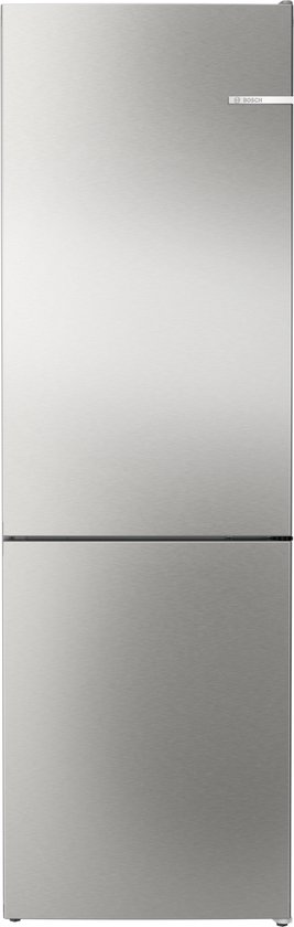 Bosch Serie 4 KGN362I1F koel-vriescombinatie RVS 321L Total No Frost VitaFresh XXL vershoudlade