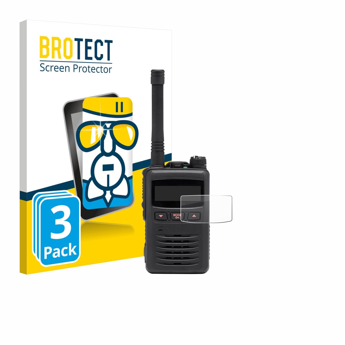 Screenprotector 3 Stuks voor Motorola EVX S24 Beschermglas transparant
