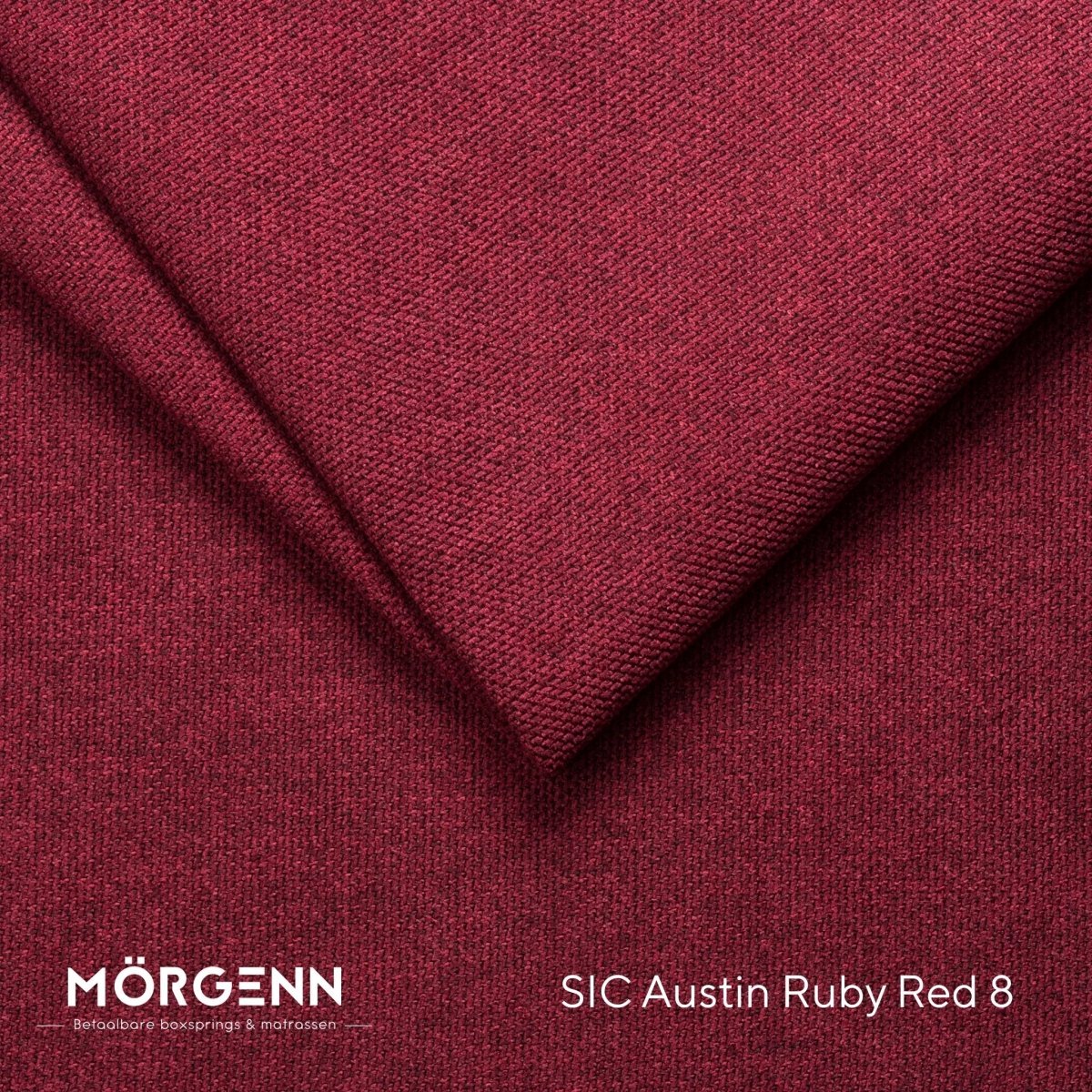 Mörgenn SIC Austin Stofstaal - Meubelstof voor Boxspring en Bed - Ruby Red 8