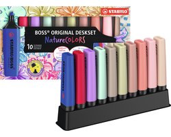 STABILO BOSS ORIGINAL - Markeerstift - NatureCOLORS & Wildflower - Deskset Met 10 Kleuren
