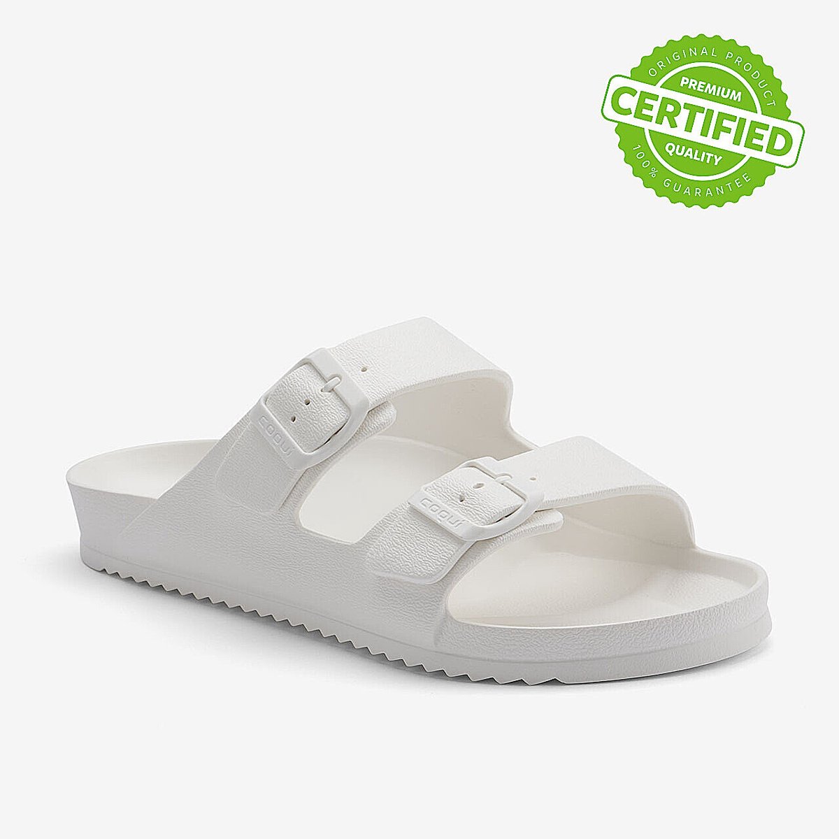Herenslippers Coqui 46 Wit