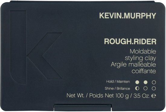 Donkerblauwe KEVIN.MURPHY ROUGH.RIDER verpakking met 'K' logo en 100g.