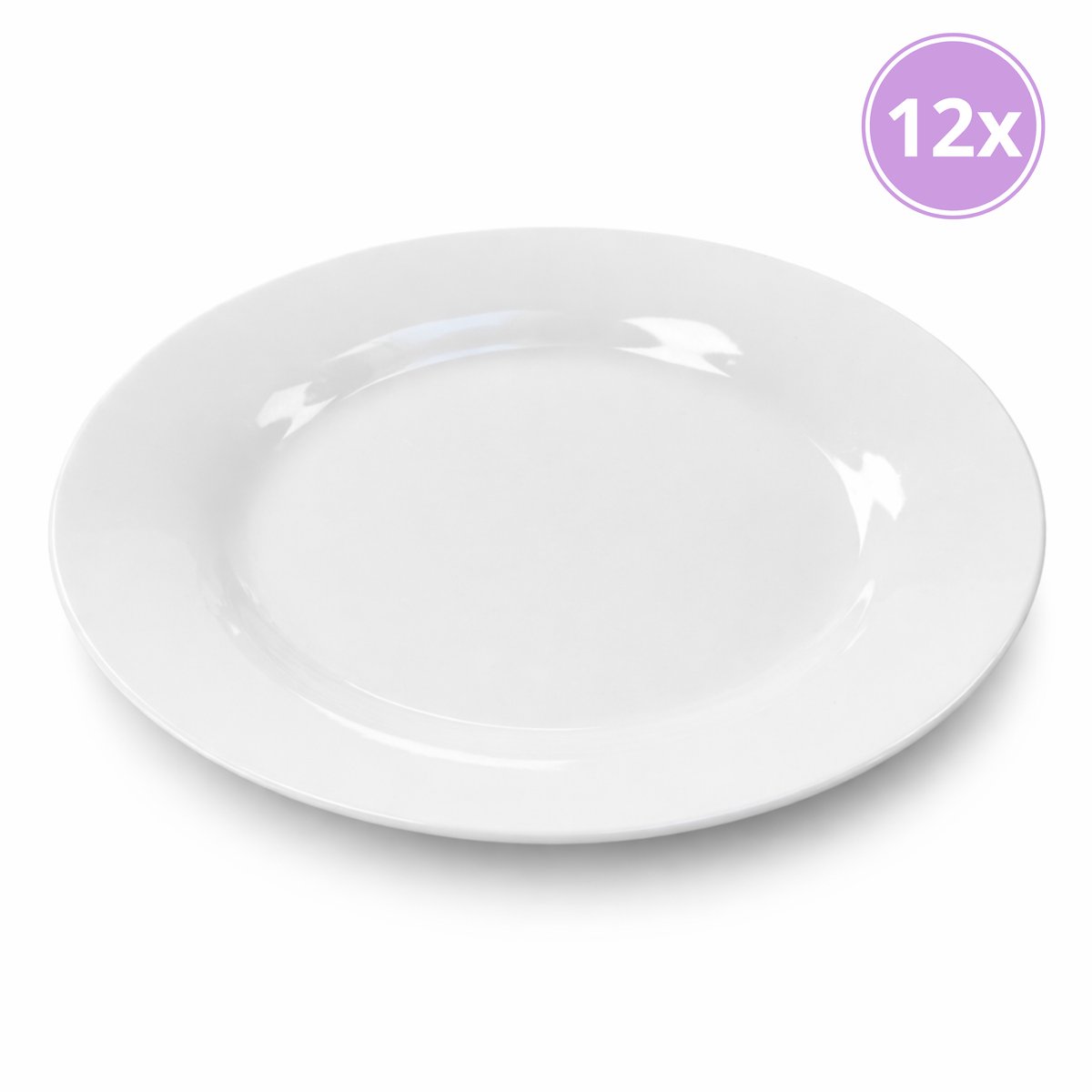 Horeca dinerborden wit porselein 27cm 12 stuks 2026