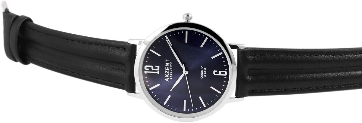 AKZENT Herenhorloge van imitatieleer Jawad Akzent Exclusief herenhorloge met imitatieleren band
