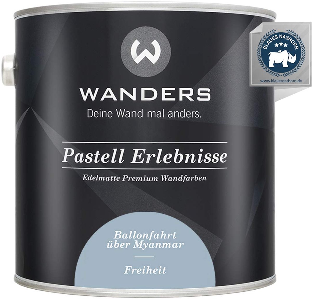 Wanders Muurverf - Edelmatte Krijtverf voor Hout en Meubels - Zacht Blauw Vrijheid - 2,5L