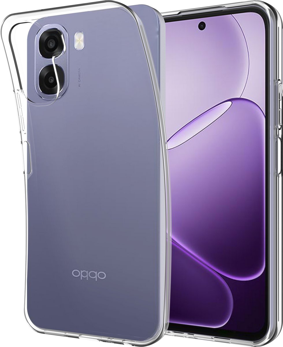 Just in Case hoesje geschikt voor Oppo A6x (4G/5G) Hoesje Siliconen - Flexibele Case - Transparant