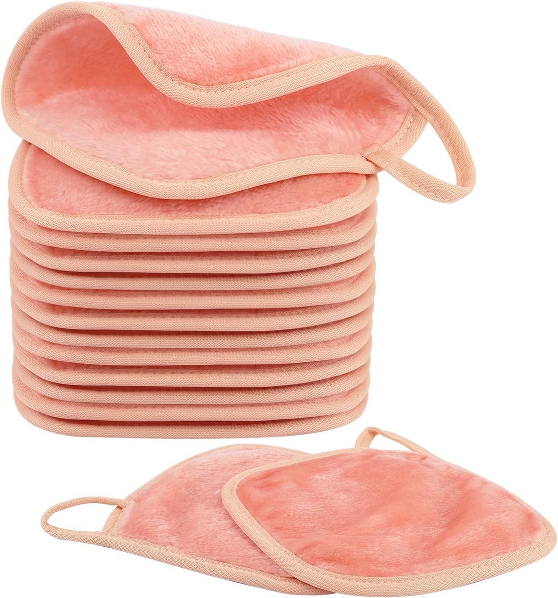 Set van 15 Herbruikbare Make-up Doekjes van Microvezel (15x15 cm)
