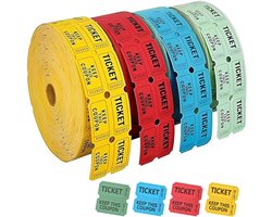 1000 Universele Toegangskaartjes voor Feesten, Evenementen en Lotterijen - Afscheurbaar