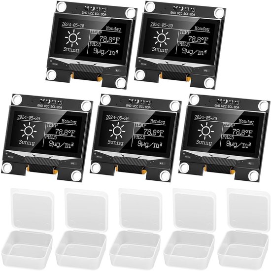 0.96 Inch Oled Display 128X64 12864 Lcd-Scherm Module Klein Scherm Seriële Poort