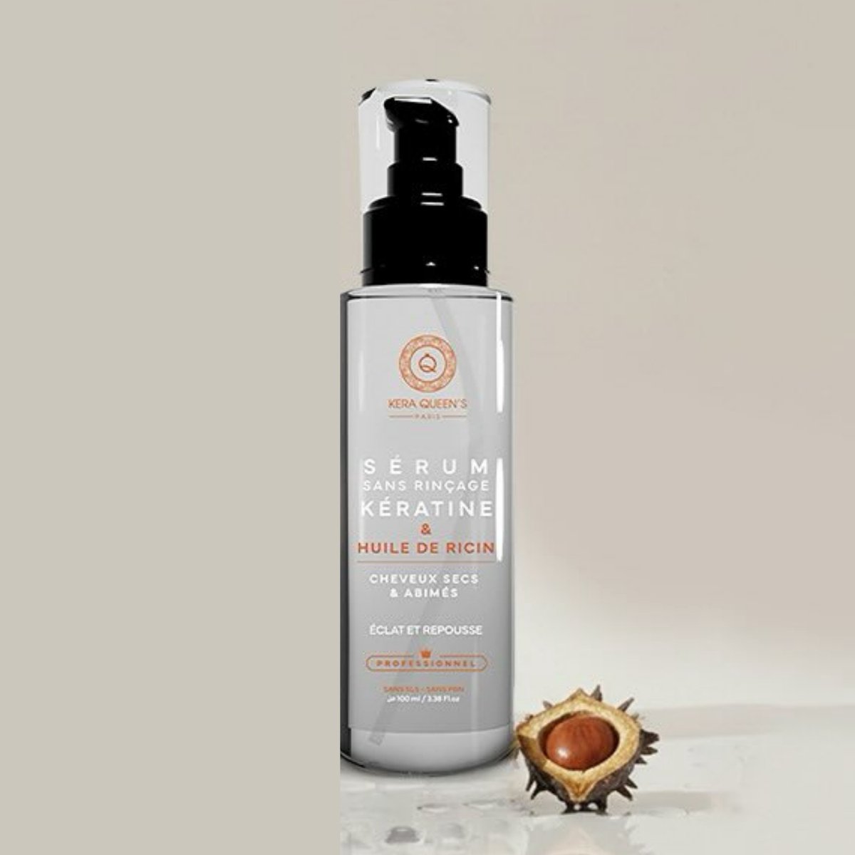 Kera Queens | Professioneel Haar Serum - Keratin and Castor Oil - droog en beschadigd haar - 100ml - Vegan