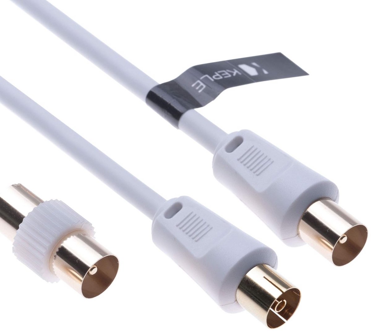 Coaxiale Antenne Kabel 10m Wit - TV, HD, Kabel Box en Radio Verbindingskabel