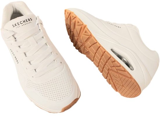 Baskets Homme Skechers Uno Stand On Air - Blanc - Taille 43