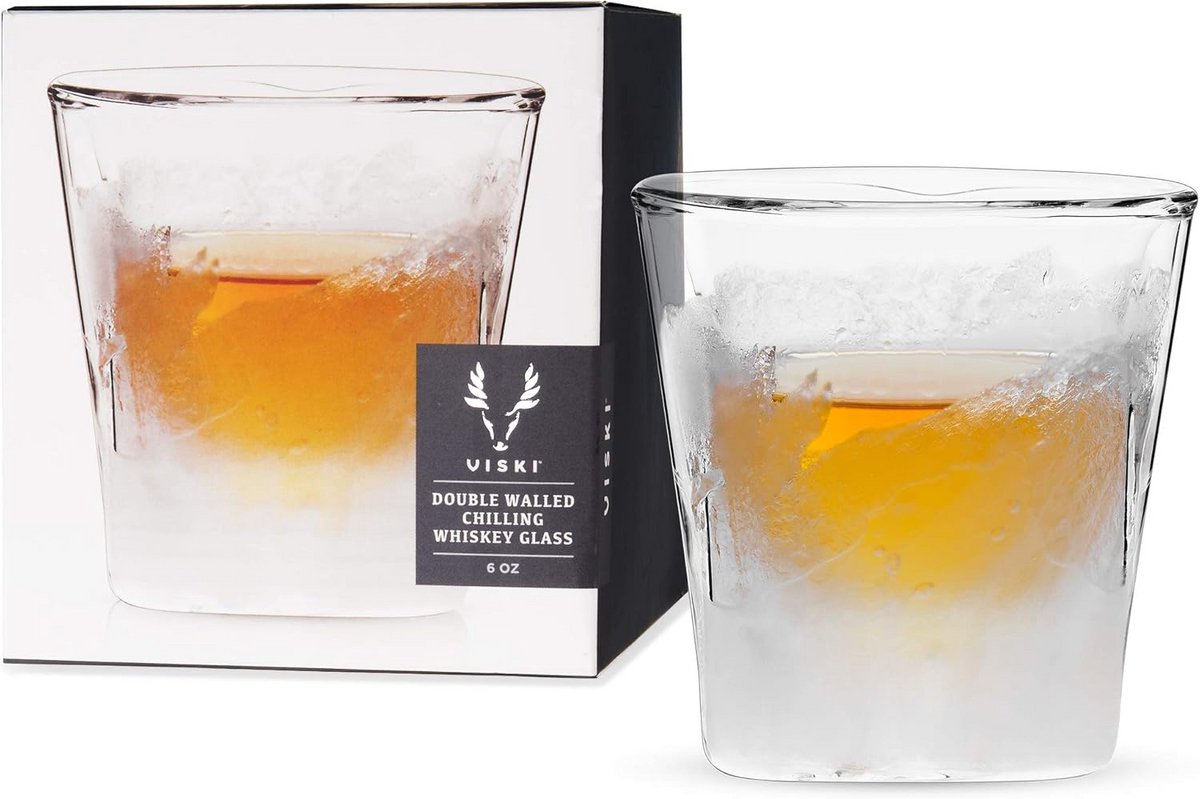 Dubbelwandige Whiskyglazen met Koelgel voor Perfecte Drankkoeling