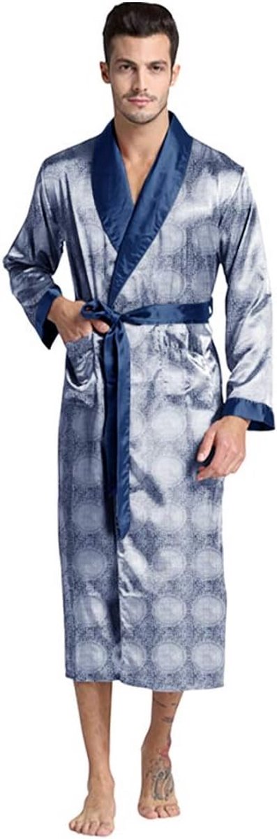 Luxe Satijnen Badjas Heren - Comfortabele en Stijlvolle Kimono voor Thuis