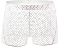 Heren Sexy Transparante Boxershorts Netstof Elastisch Ondergoed Pouch Slips
