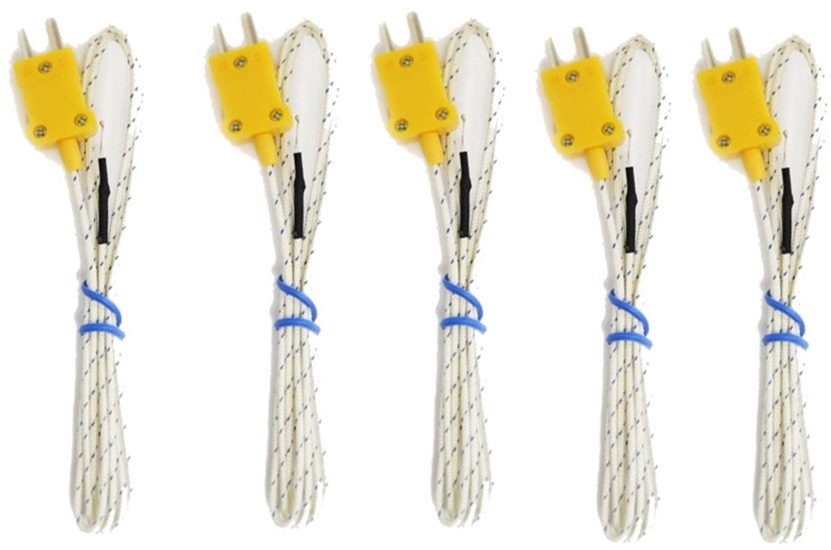 5x K-type Thermokoppel Meting Sonde voor Temperatuurmeting -20 tot 482°C