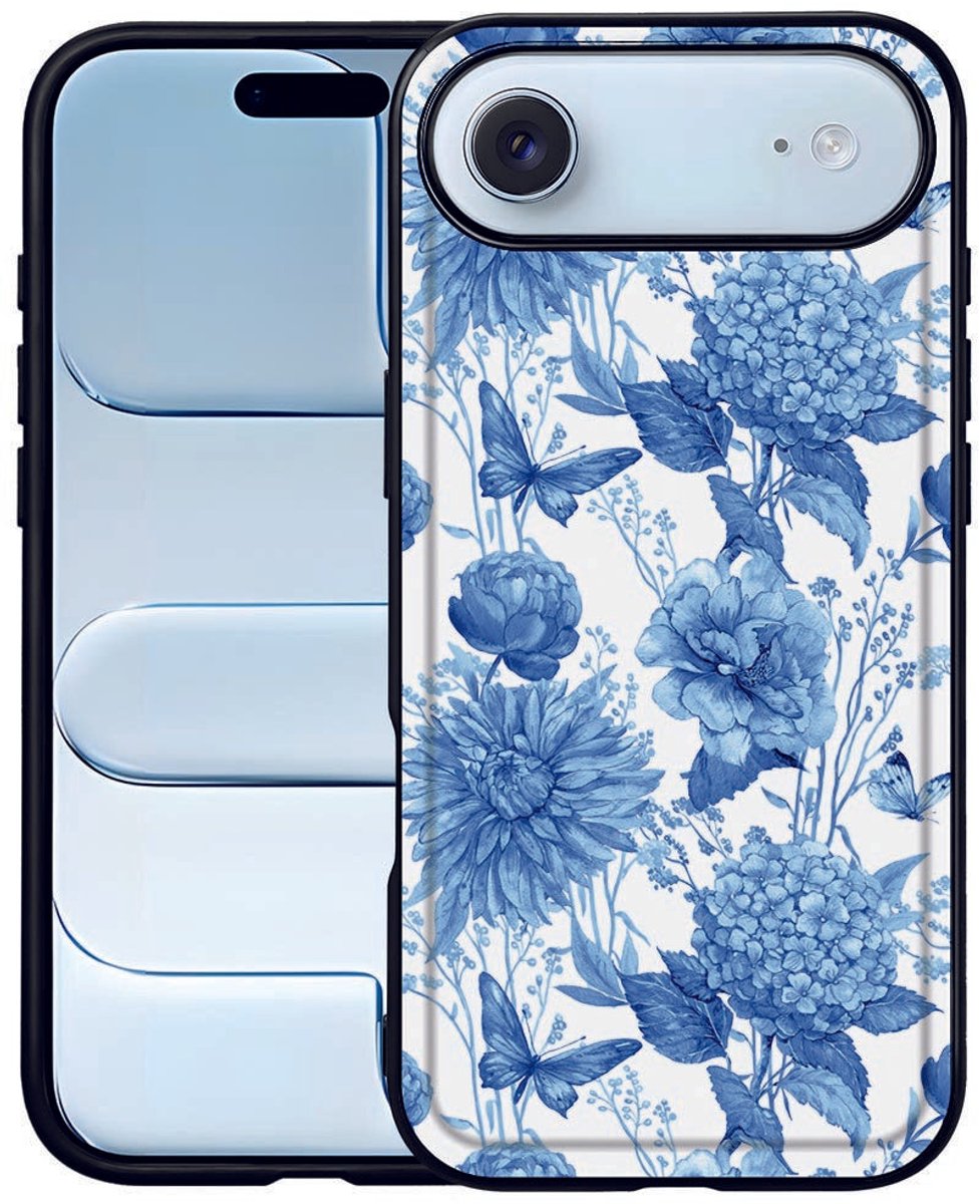 Flowers Blue Back Cover iPhone Air