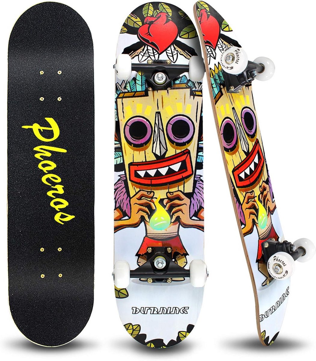 Compleet Skateboard voor Beginners en Jongeren 78 7 cm Kwaliteit Cruiser